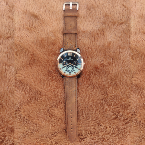 Brown 001 Edition – Classic Leather Strap Watch for Men in Pakistan