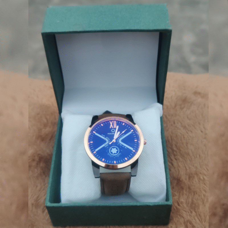 Brown 003 Edition – Classic Leather Strap Watch for Men in Pakistan - Image 2