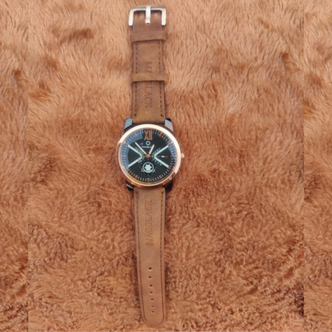 Brown 003 Edition – Classic Leather Strap Watch for Men in Pakistan