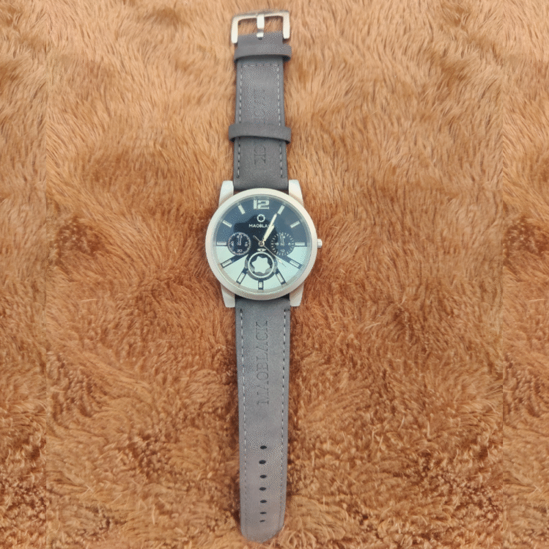 Gray 001 Edition Classic Watch – Men's Premium Analog Wristwatch